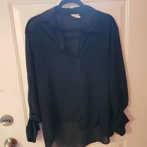 Black button up